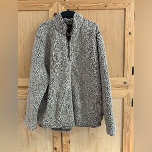 Mountain & Isles Sherpa fleece 1/4 zip lined jacket sweatshirt size XXL